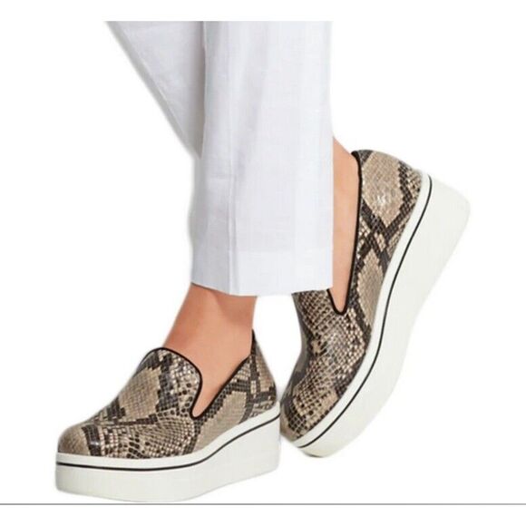 Stella McCartney Binx Python Slip-On Platform Shoes Women's Size EU 41 US 9.5 - Picture 1 of 10